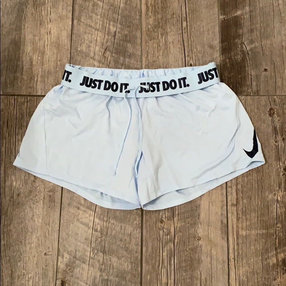 Baby blue nike shorts